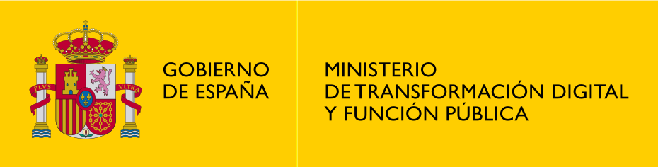 Logotipo de Ministerio de Transformación Digital y Función Pública